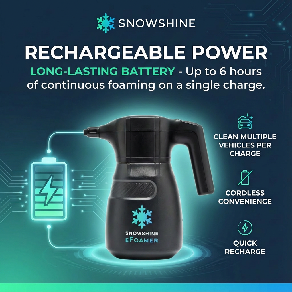 Snowshine EFoamer with rechargeable power 